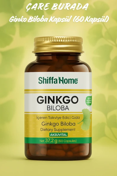 Aksu Vital Gingko Biloba Ginko Biloba Kapsül 620 Gr 60 Adet ürün görseli 1