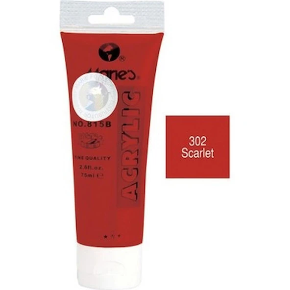 Maries Akrilik Boya 75 Ml Scarlet 815-302 ürün görseli