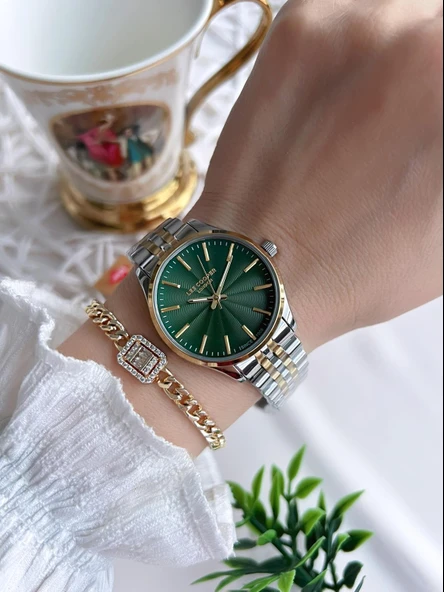 Lee Cooper Çelik Kordonlu 3 Atm Suya Dayanıklı Kadın Kol Saati VS.BLKT.0632 - Resim 2