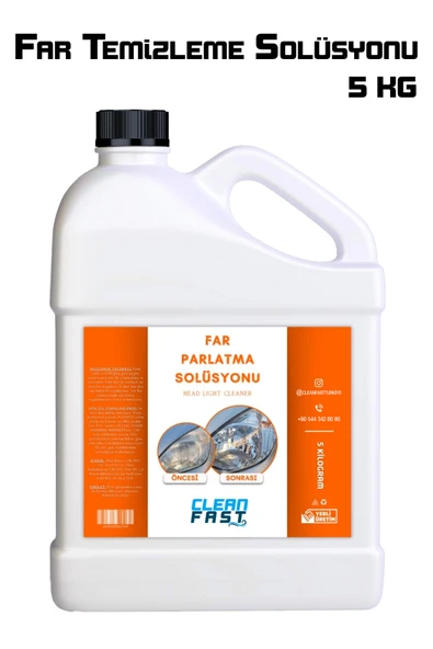 Yeni Nesil Premium Buharlı Far Temizleme Sıvısı Ve Parlatma Solüsyonu Kloroform Uyumlu 5 KG ürün görseli