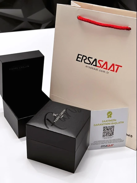 Pierre Cardin İtalyan Tasarım Bileklik Hediyeli Çelik Kasa Deri Kordon 3 Atm Erkek Kol Saati 0009.1 - Resim 6