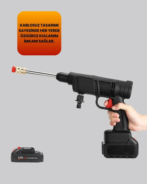 Orijinal 2025 48V Şarjlı Basınçlı Temizlik Tabancası A Kalite Seri - 4