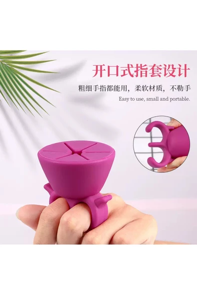 oje tutucu parmağa takılan oje standı rahat oje sürmek için ideal esnek standı - 3