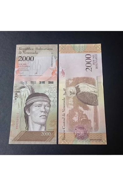 Escoines 3996368f022bbd9157 Venezuela 2000 Bolivar Çil ürün görseli 1