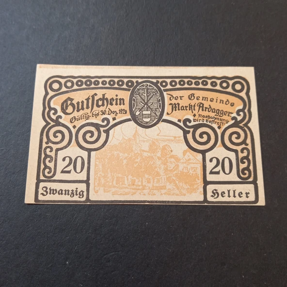 Escoines 3996368f407012be55 1920 Almanya 20heller bmanzig Notgeld ürün görseli 1