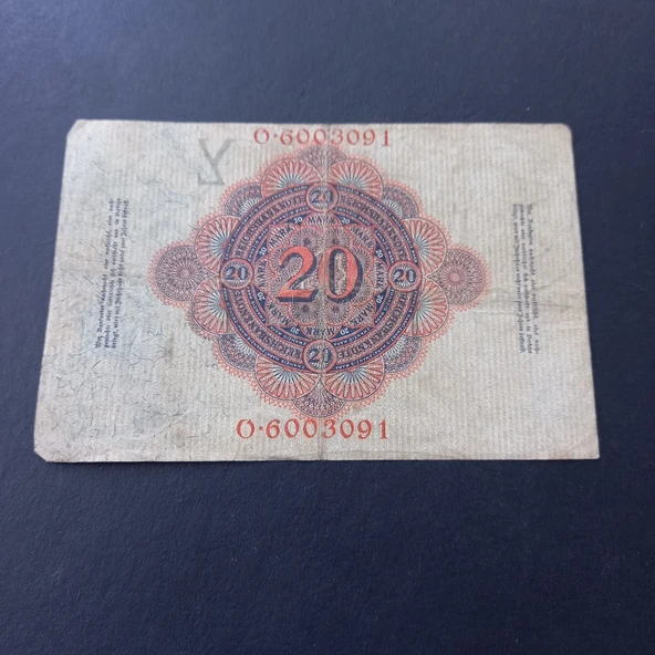 Escoines 3996368f4044a3f518 1914 Almanya Berlin O serisi 20 Mark ÇT ürün görseli 1