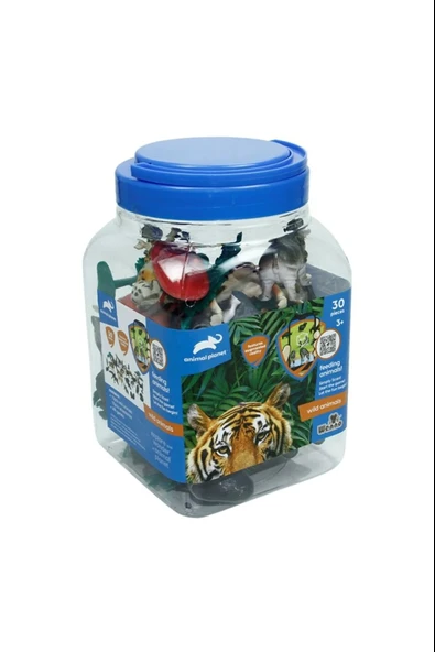 Vardem 30Pcs Hayvan Set, Vahşi hayvanlar SHD6601