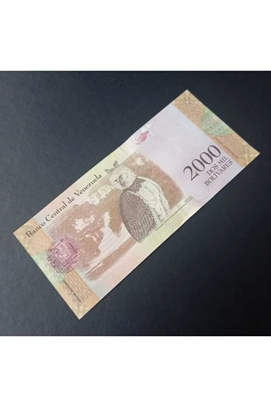 Escoines 3996368f022bbd9157 Venezuela 2000 Bolivar Çil - Resim 3