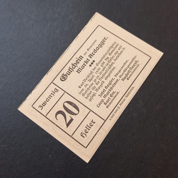 Escoines 3996368f407012be55 1920 Almanya 20heller bmanzig Notgeld - Resim 4