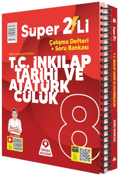 Örnek Akademi 8. Sınıf Süper İkili T.C. İnkılap Tarihi ve Atatürkçülük Seti ürün görseli 1