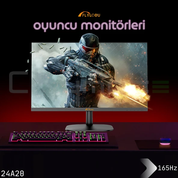 FLYOBU 24A20 - 23.8" INCH EKRAN FHD 165HZ Monitör 1920x1080 Oyuncu Monitör (1 PİKSEL HATALI) - 3