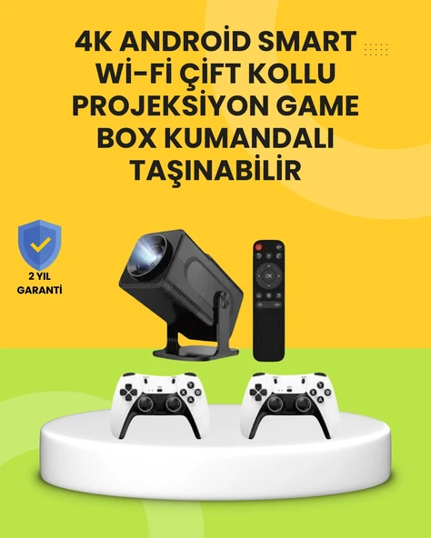 HCS350pro Android 11 İşletim Sistemli Mini Projektör - 1