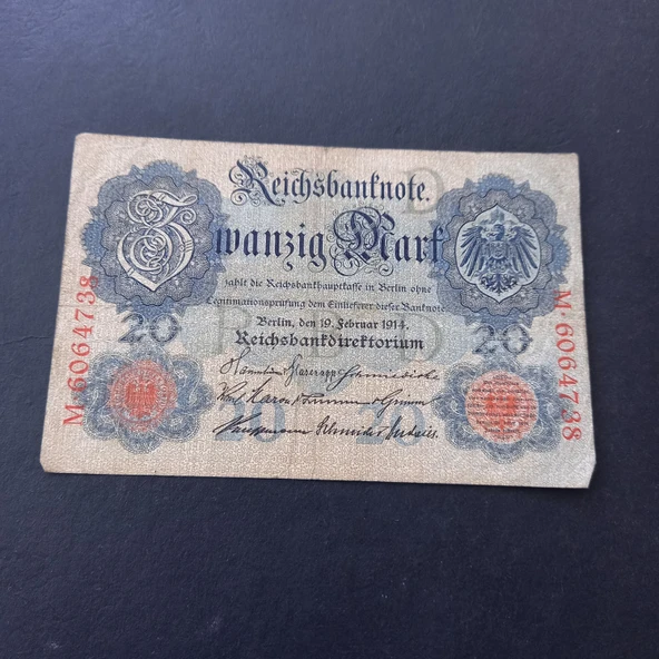 Escoines 3996368f3eec02d93f 1914 Almanya Berlin M serisi 20Mark ÇT ürün görseli 1