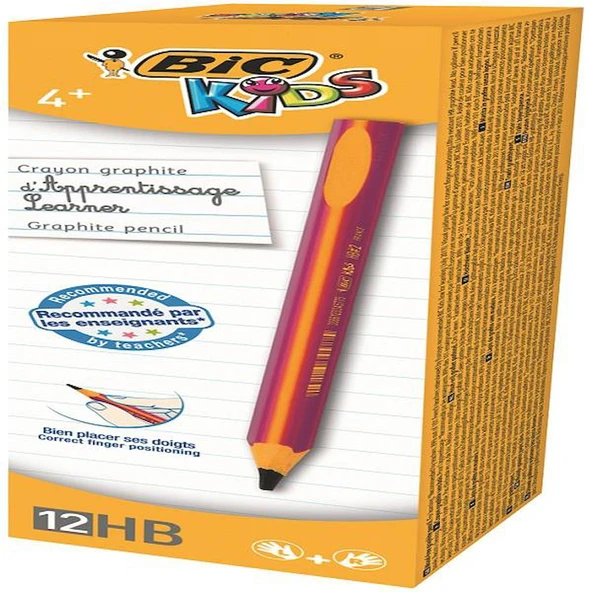 Bic Kurşun Kalem Kids Evolution Hb Üçgen Jumbo 12 Li Pembe 919263   12'li Paket / Bic ürün görseli