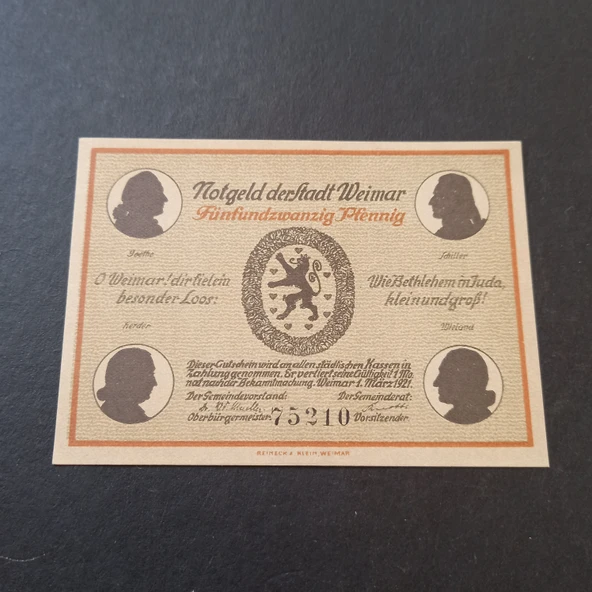 Escoines 3996368f4073fd627c 1921 Almanya 25 pfening Notgeld - 2