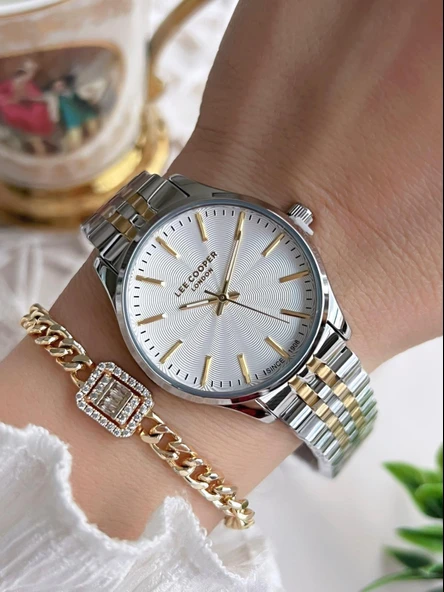 Lee Cooper Çelik Kordonlu 3 Atm Suya Dayanıklı Kadın Kol Saati VS.BLKT.0631 ürün görseli