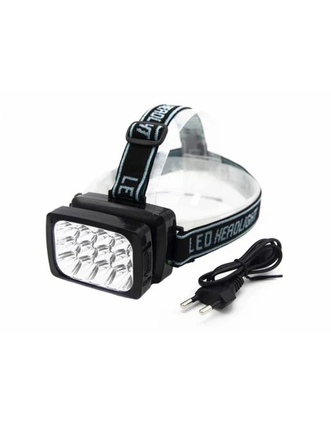 pilelistore 12 Ledli Güçlü Şarjlı Kafa Lambası