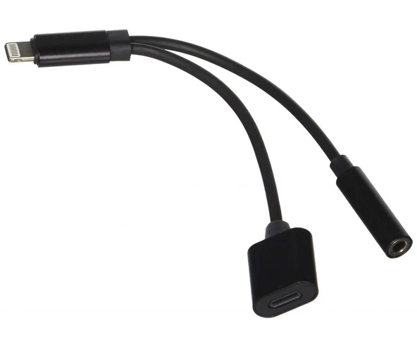 Divex 3 İn 1 Lightning Aux 3.5 Mm Kulaklık Ve Şarj Çevirici