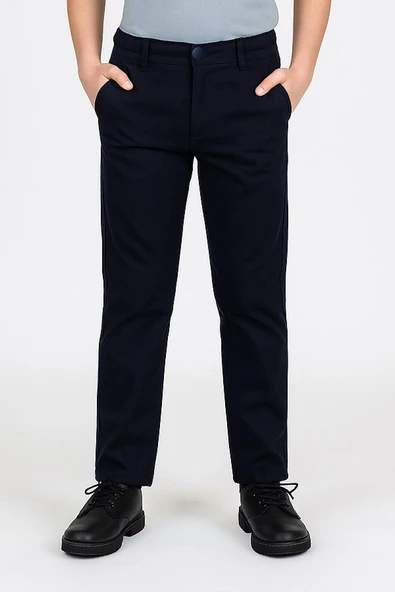 Erkek Çocuk Okul Pantolonu Siyah ve Lacivert Renk - 3