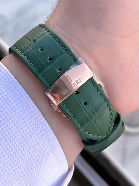 Reward Otomatik Deri Kordon 5 Atm Suya Dayanıklı Erkek Kol Saati VS.BLKT.0636 - Resim 5