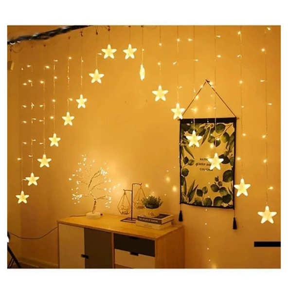 pilelistore Yıldız Perde LED Çapraz - Resim 2