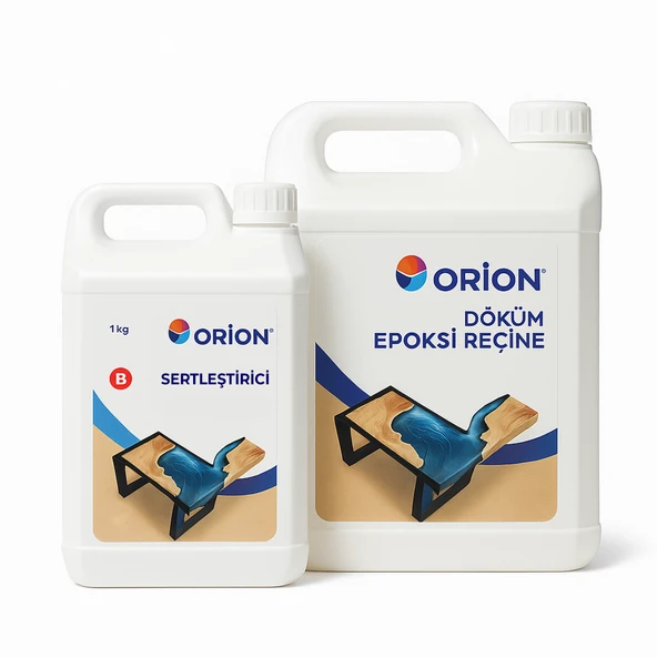 Orion Marine Ultra Şeffaf Epoksi Döküm Reçine 3 KG A+B Set (2:1 Karışım) ürün görseli