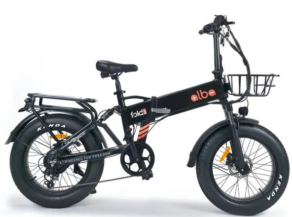 Alba Fold 3 Standart 500 Watt Katlanır Elektrikli Bisiklet Siyah Nfc Özellikli 48v 10,4 Ah Batarya - Resim 3