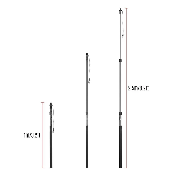 Boya BY-PB25 Karbon Fiber Mikrofon Sopa Boom Pole - Resim 6