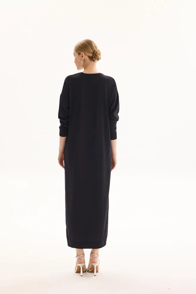 AMORE TAŞ İŞLEMELİ TRİKO ELBİSE - Resim 4