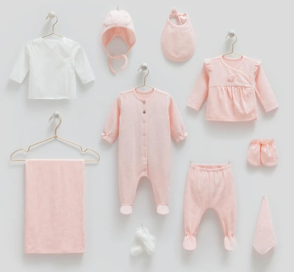 Caramell Tiny Lace %100 Pamuk Hastane Çıkışı Pembe CRML.PMB.ZK1911