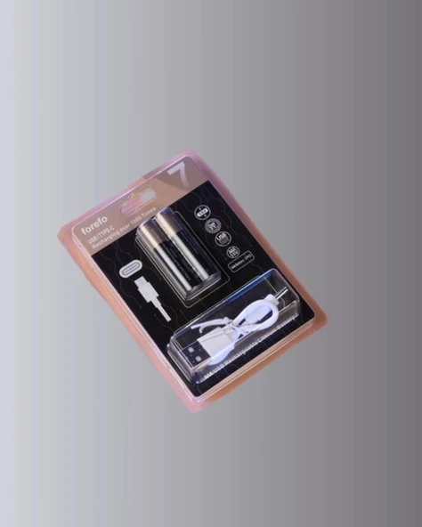 Hızlı Şarj Teknolojili USB Şarjlı AAA Pil – 40 Dakikada Tam Şarj - 5
