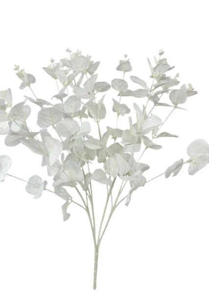 Yapay Çiçek Beyaz Okaliptus Aradal Arajman Çiçeği Eucalyptus - Resim 3