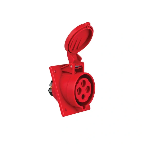 Mete Enerji 406517 4X32A IP44 Makine Prizi Eğik Gövdeli 380-415 V ürün görseli 1