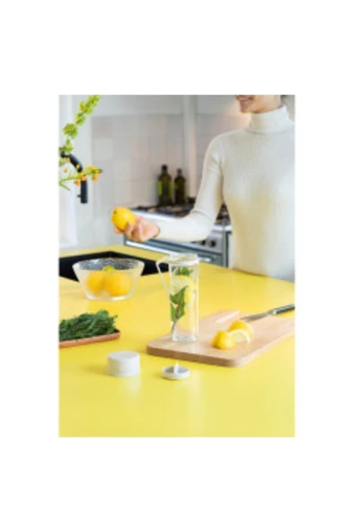 Brabantia Make Take Lıght Grey Süzgeçli Plastik Su Şişesi 500 ml - Resim 4