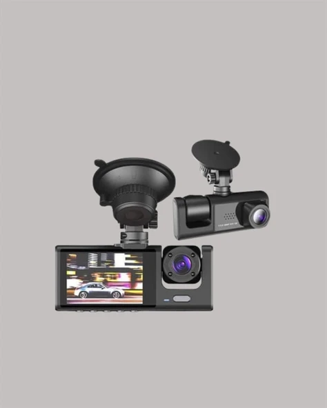 TA-01 1080P Ön 720P Arka ve İç Kamera Sistemli DVR - 3