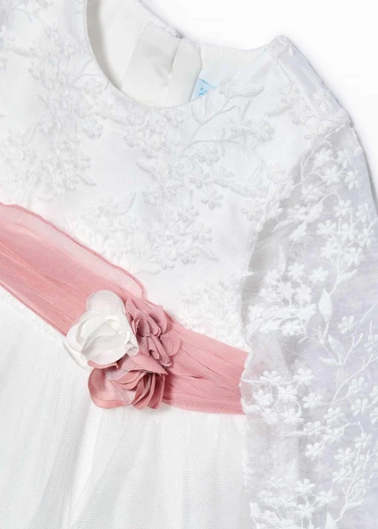 Mayoral Abel&Lula Kız Bebek Abiye Elbise - Resim 3