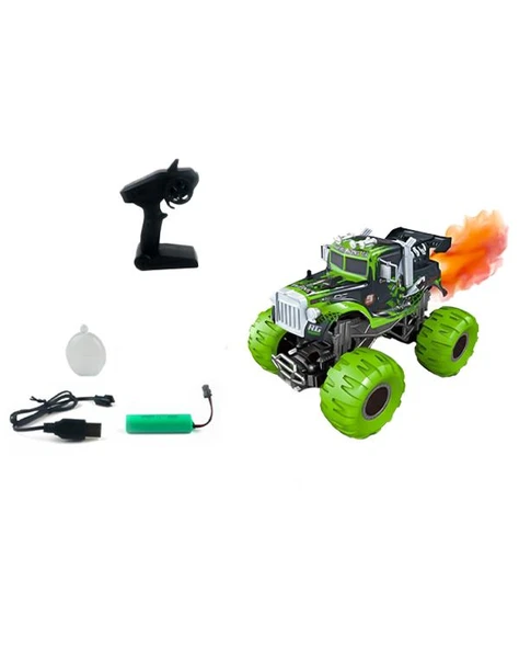 Vardem Uzaktan Kumandalı Full Fonksiyon Şarjlı 2.4GHz Işıklı Buharlı Off Road Kamyon Yeşil RQ3049 - Resim 2