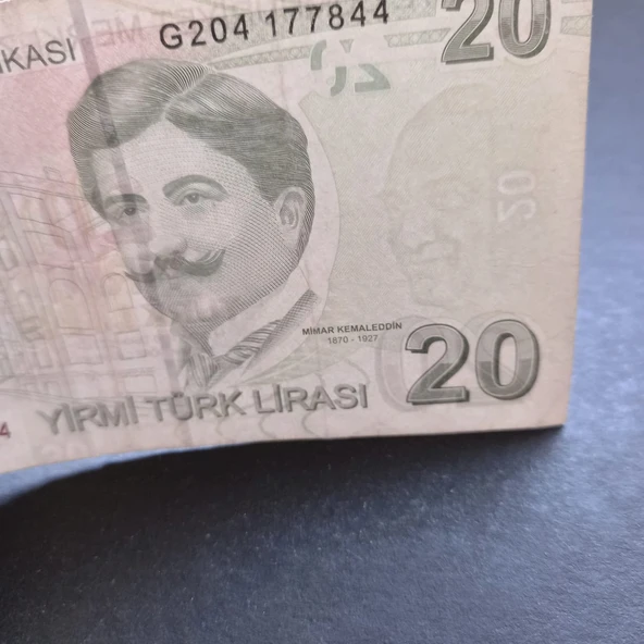 Escoines 3996368f6be9d260c1 9.Emisyon 20Türk-Lirası - Resim 6