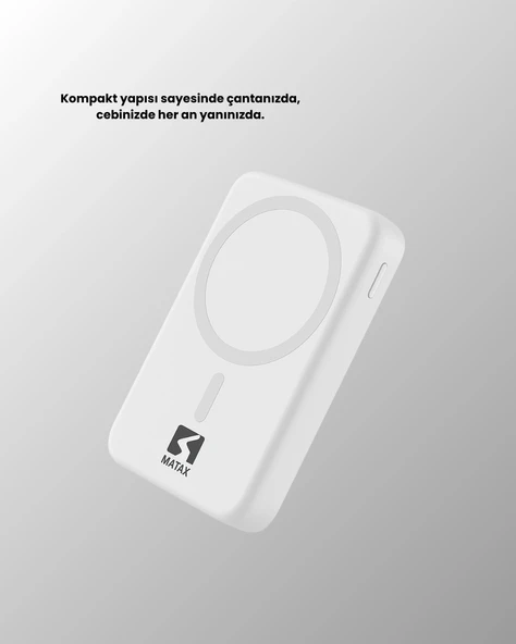 Ultra Kompakt ve Güçlü – MagSafe Powerbank 10000 mAh ile Kablosuz Şarj Deneyimi - 4