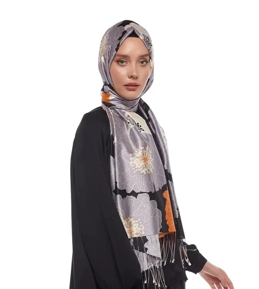 İPEKEVİ DESENLİ İPEK ŞAL - 4