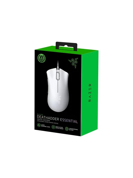Razer Deathadder Essential Optik Kablolu Beyaz Oyuncu Mouse - 5