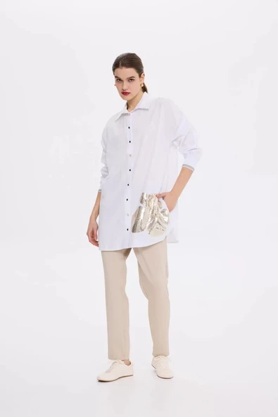 MİSSEMRAMİSS  FİORE GÖMLEK - Resim 2