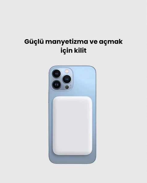 MagSafe Manyetik Powerbank – iPhone İçin Hızlı, Kablosuz ve Güvenli Şarj - 2