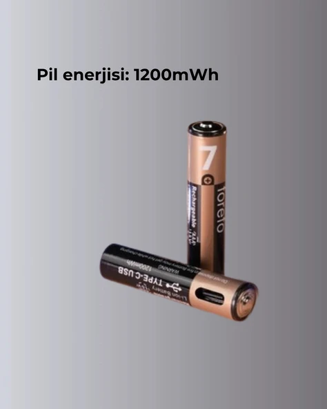 1200mWh Kapasiteli Lityum AAA Pil – Düşük Enerji Tüketen Cihazlar İçin Maksimum Dayanıklılık - 3