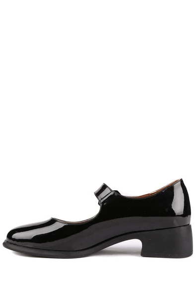 Stato - Siyah Rugan Tokalı Kadın Babet - Resim 5