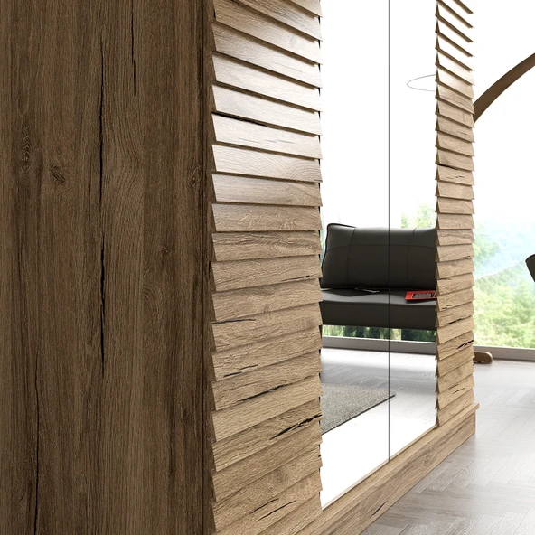 Hunerika Nanoma Premium 4 kapaklı Gardırop,minifiks bağlantılı - 3