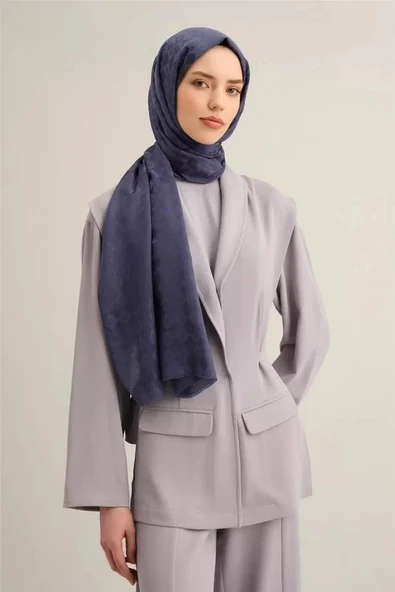 ARMİNE JAKARLI İPEK PAMUK ŞAL - 10