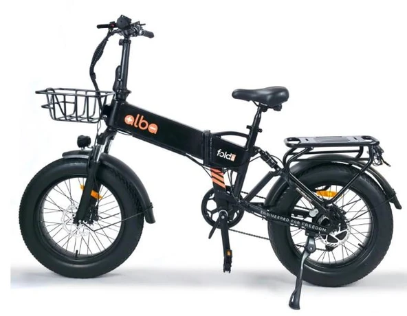 Alba Fold 3 Standart 500 Watt Katlanır Elektrikli Bisiklet Siyah Nfc Özellikli 48v 10,4 Ah Batarya - Resim 2