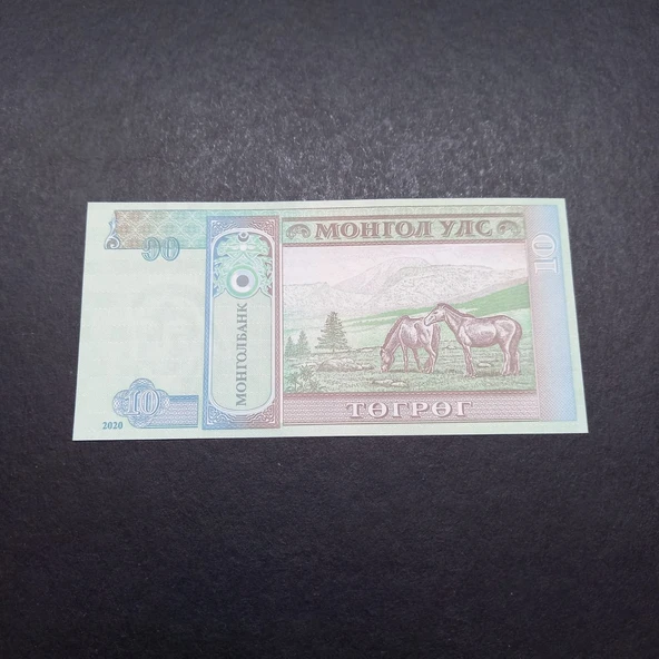 Escoines 3996368f427374f016 2020 Moğolistan 10Tugrik ÇİL - Resim 2