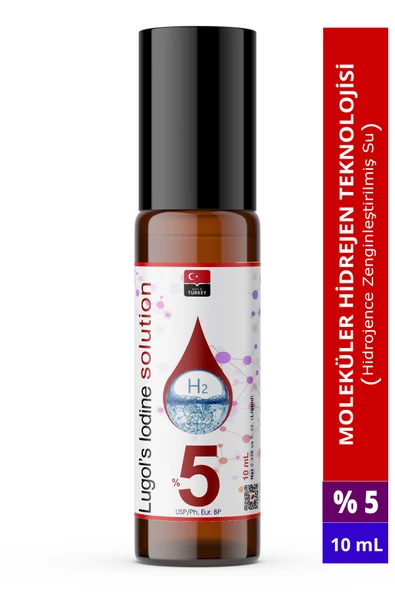 Lugol Çözeltisi %5 | 10 Ml | Roll On Cam Damlalıklı Şişe (Pharma Grade Lügol,iyot) - Resim 2